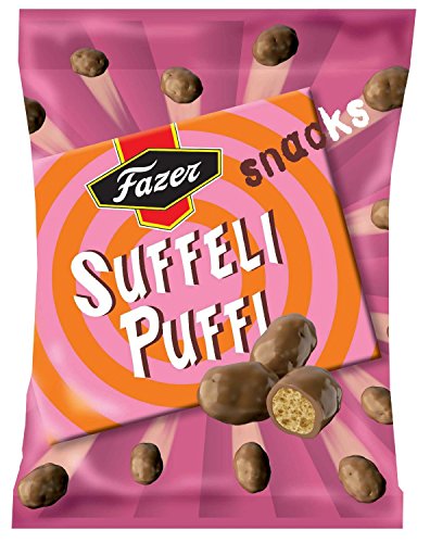 Fazer SUFFELI PUFFI Snacks Finnisch Schokoladen Süßigkeiten - Tasche - 180g