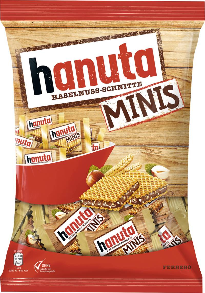 Ferrero Hanuta Haselnuss-Schnitten Minis 200G