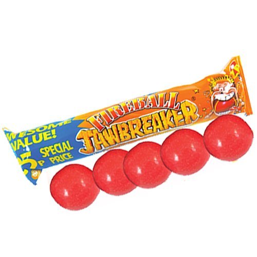 Fireball JAWBREAKERS Bubblegum x10 Packungen (50 Bälle) von Zed