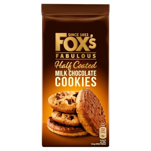 Fox's Fabulous Half Coated Milk Chocolate Cookies, 175 g von Fox's