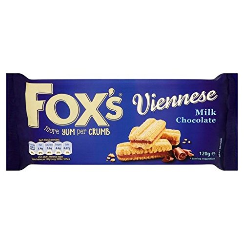 Foxs Viennese Schokolade Sandwich 120G (Packung mit 2)