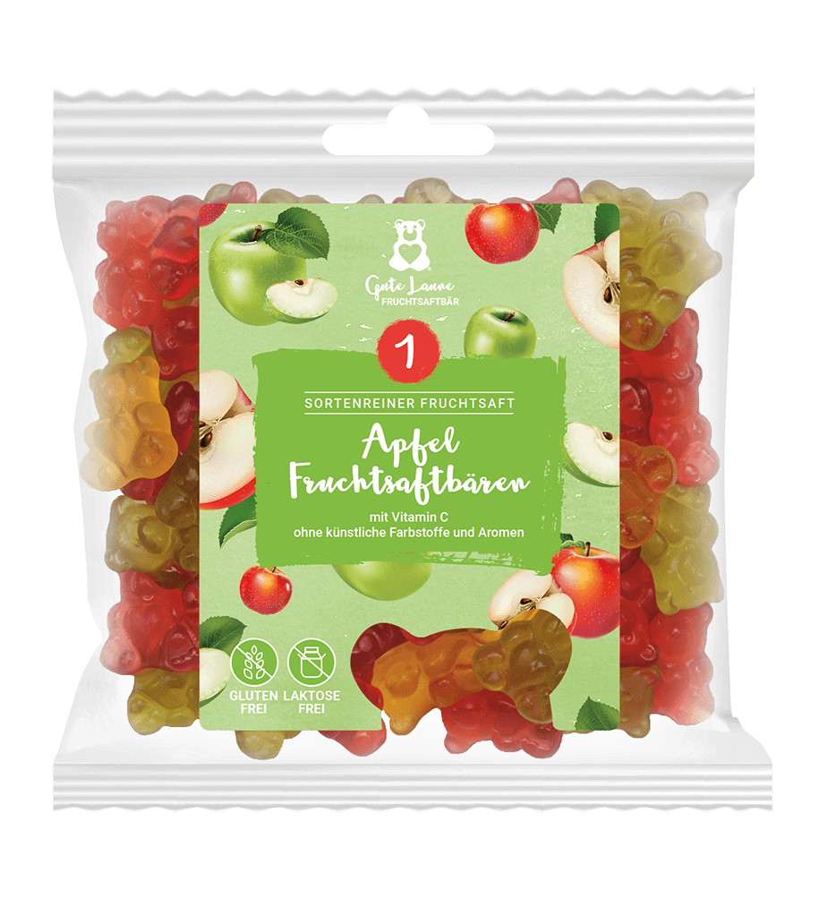 Fruchtgummi Tüte Fruchtsaftbären Apfel (150g)