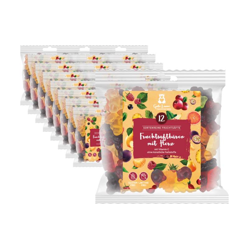 Fruchtsaftbär mit Herz - Fruchtgummi Großverpackung (VE mit 23 x 150g Tüten)