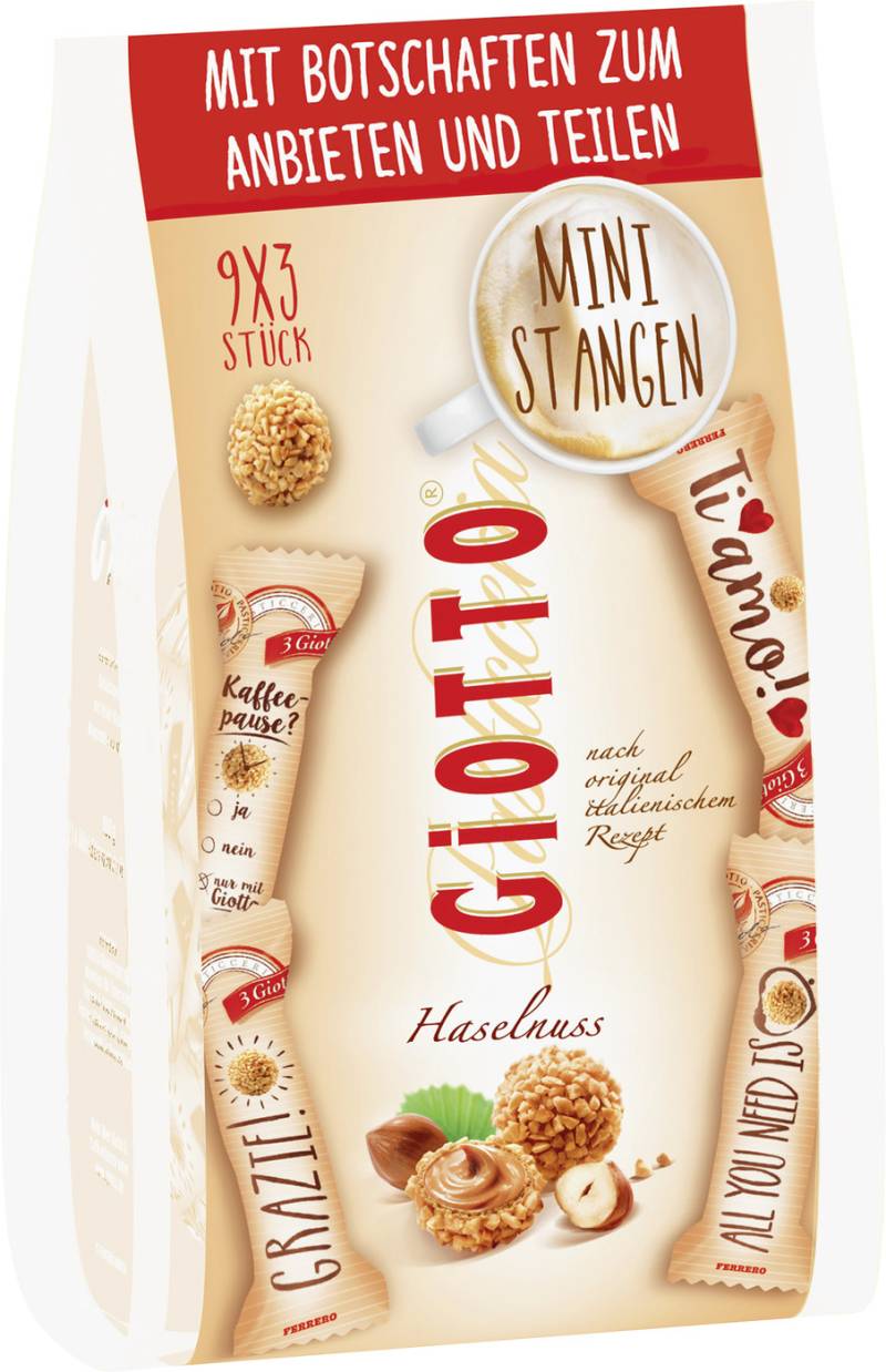 Giotto Haselnuss Mini-Stangen 116G