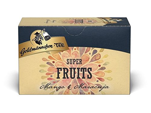 Goldmännchen Tee Super Fruits mit Mango, Goji, Maracuja, Aronia 45g Beutel von Goldmännchen Tee