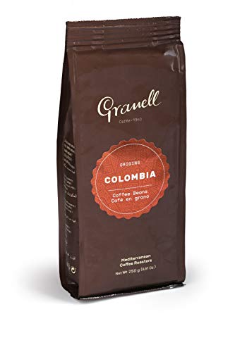 Granell Cafés · 1940 - Pure Origin - Kolumbianischer Kaffee, 100% Kaffeebohnen, weicher Kaffee mit weichem Duft, fruchtiger Geschmack und leichter Säure, 250 g von Granell Cafés · 1940