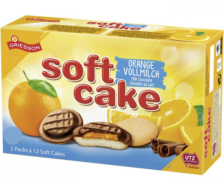 Griesson Soft Cake Vollmilch-Orange 300G