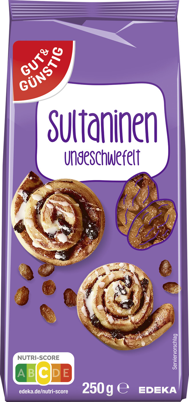 Gut & Günstig Sultaninen ungeschwefelt 250G