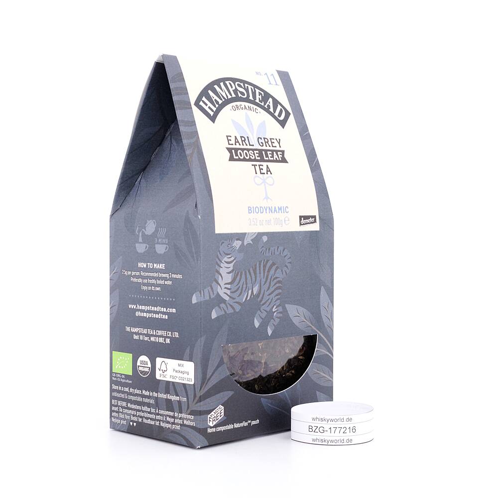 Hampstead Tea BIO Organic Earl Grey loser Tee 100 g