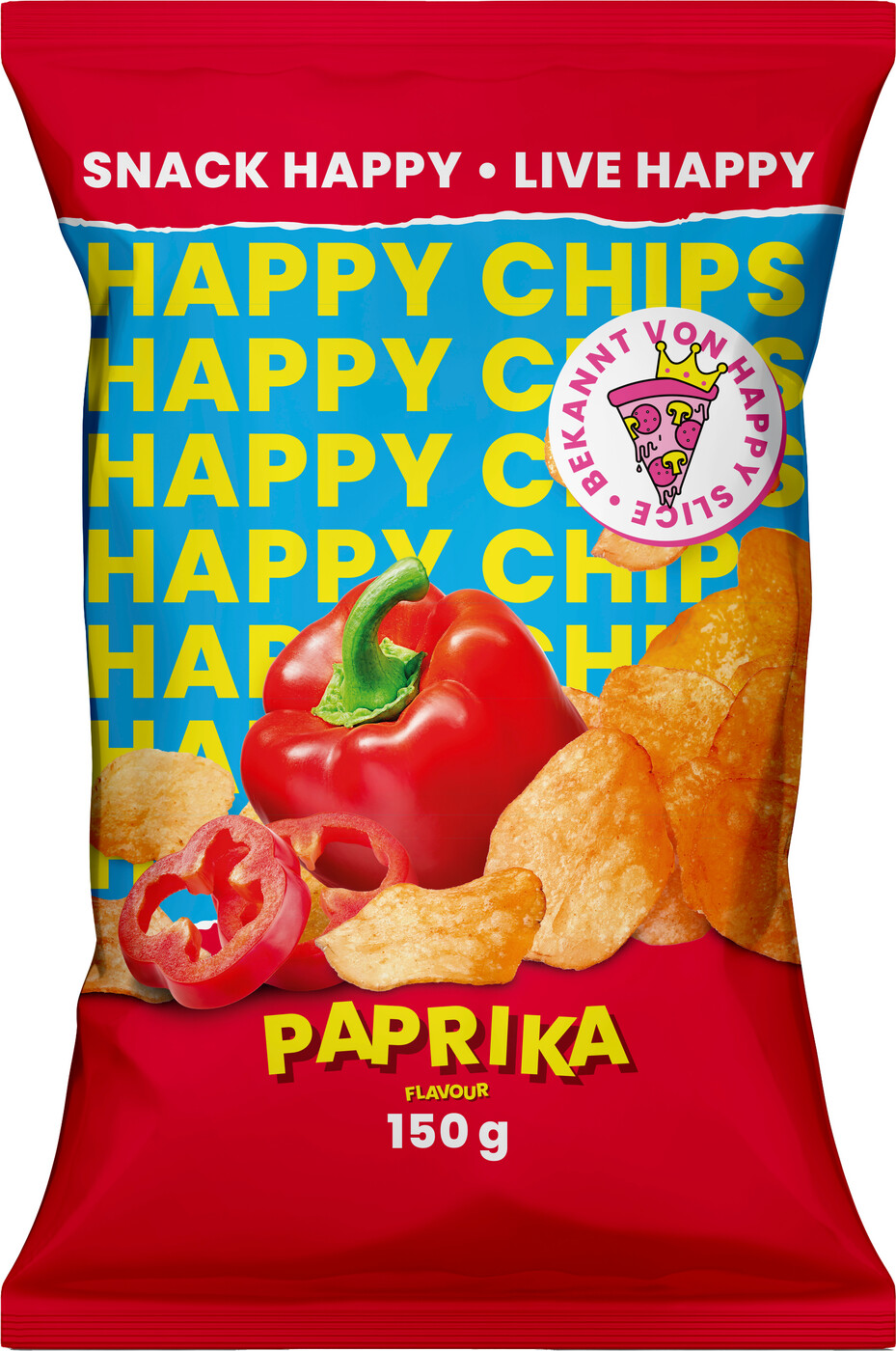 Happy Slice Happy Chips Paprika 150G