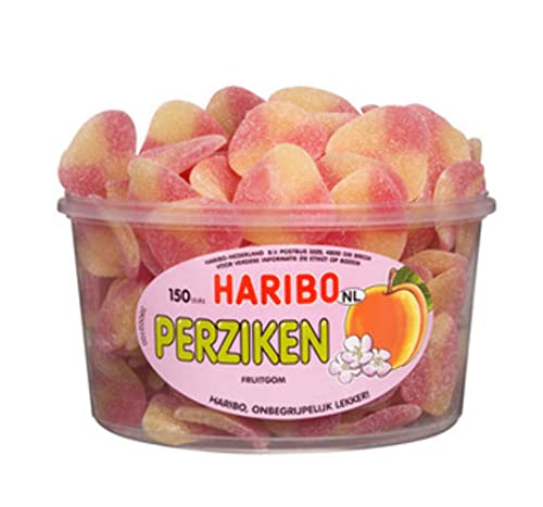 Haribo Pfirsiche Runddose 150 Stück 1350g von HARIBO