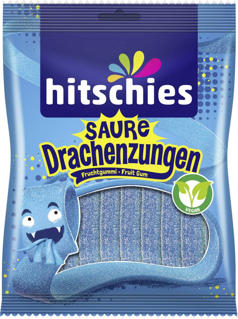 Hitschies Saure Drachenzungen blau 125G