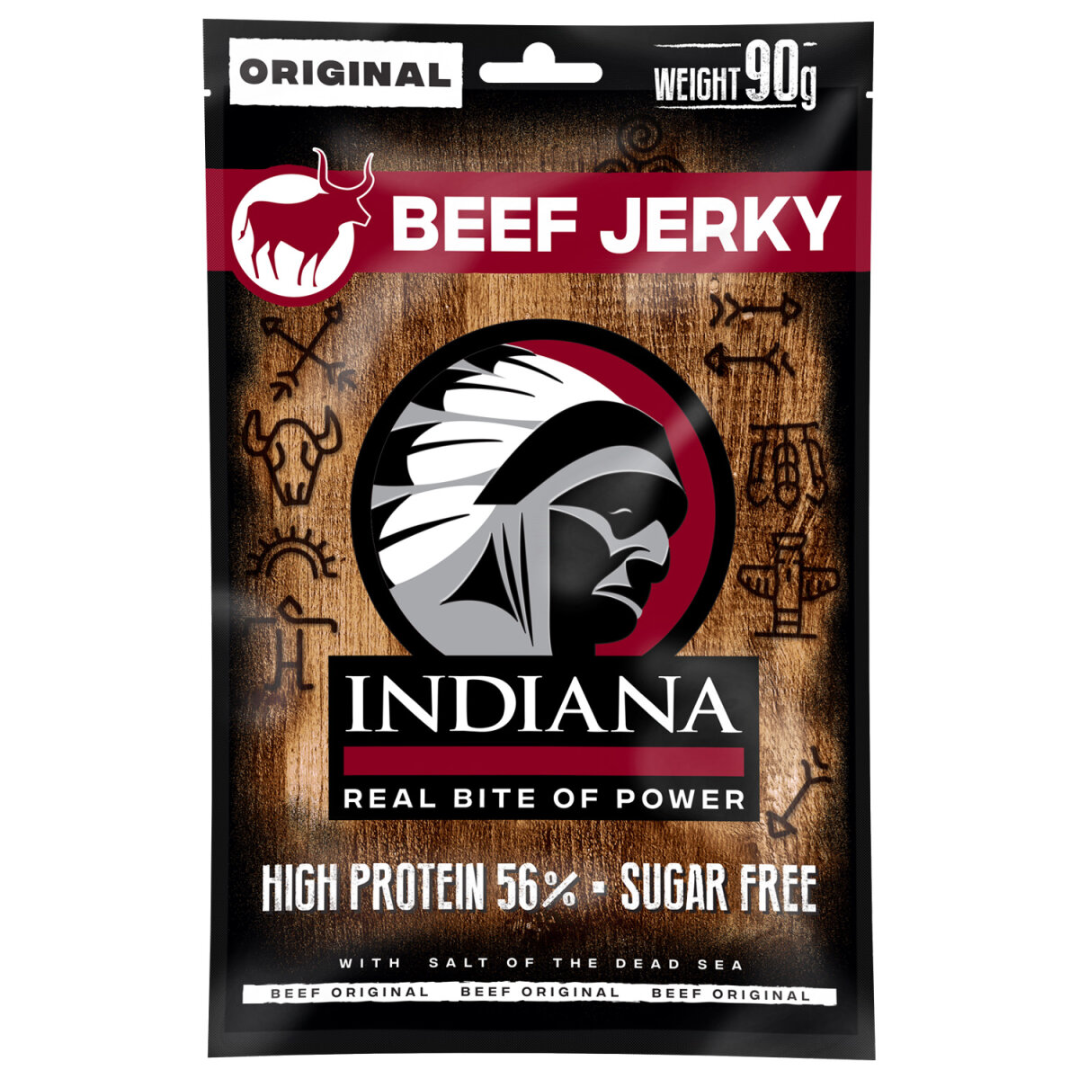 INDIANA Beef Jerky - 90g Einzelpack Original