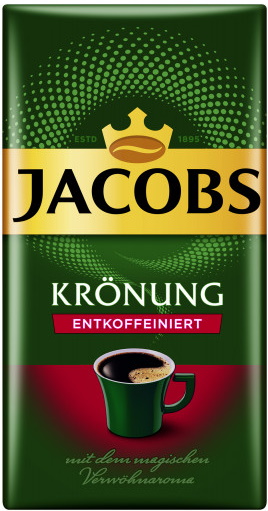 Jacobs Krönung Kaffee entkoffeiniert gemahlen 500g