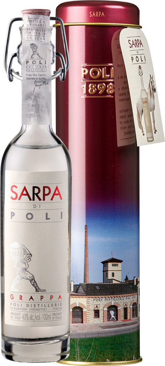 Jacopo Poli Grappa Sarpa di Poli 'Baby' - in Geschenkröhre -