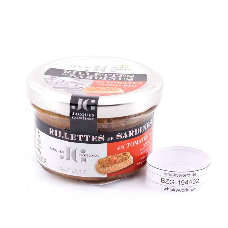 Jacques Gonidec Sardinenrillette mit frischen 90 g