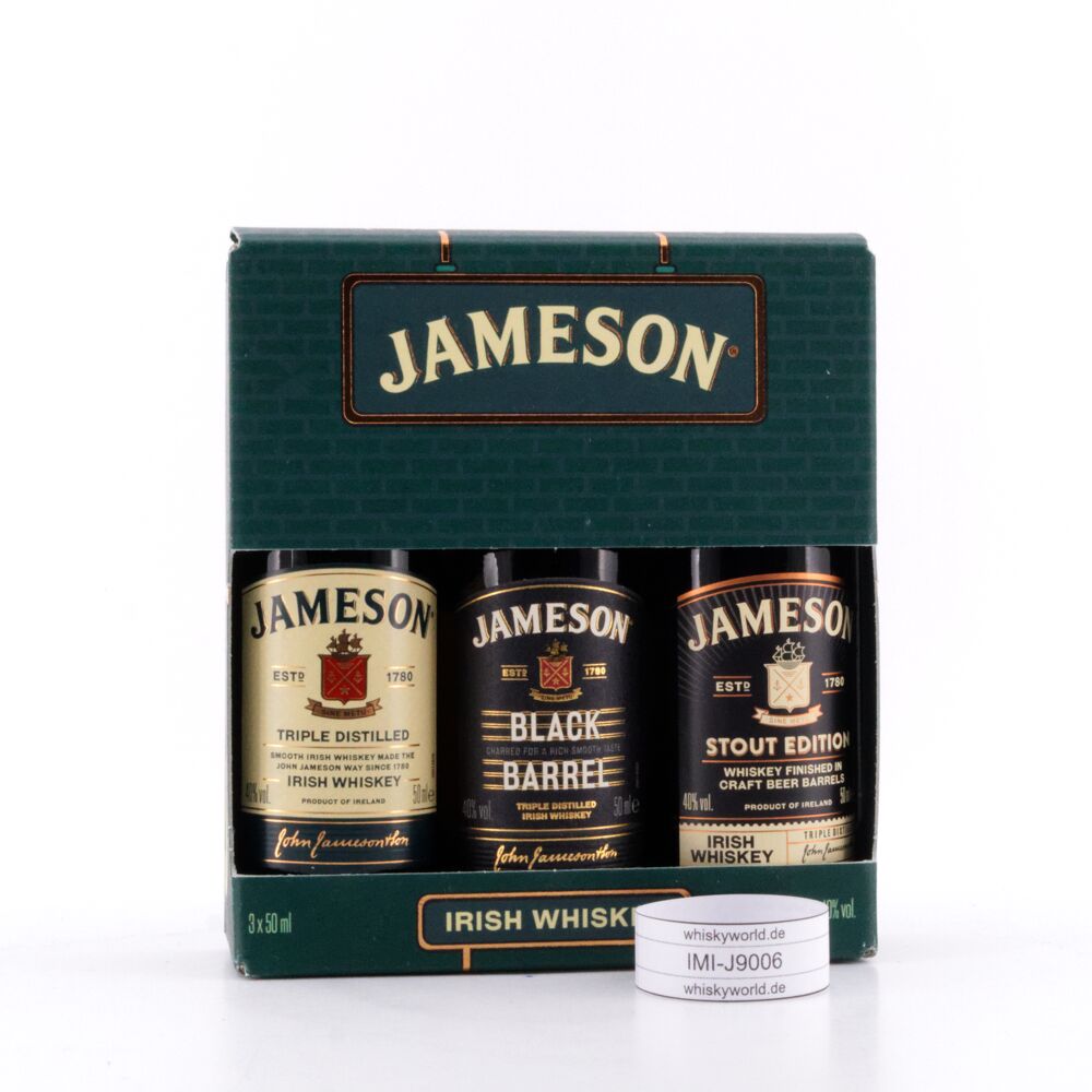 Jameson Tri-Pack Jameson Irish, Black Barrel & 0,150 L/ 40.0% vol