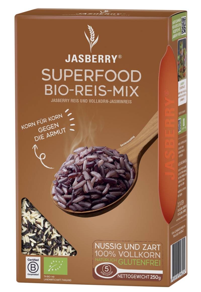 Jasberry Bio Superfood-Reis-Mix 250G  MHD 06.12.2024