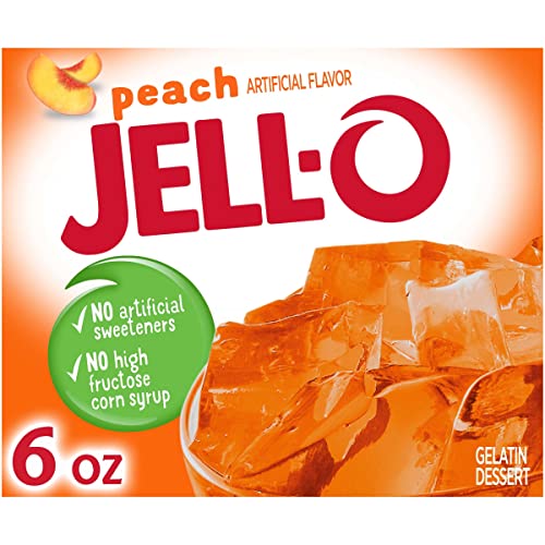 Jello Gelatine, Dessert, Pfirsichgeschmack, 170 g von Jell-O