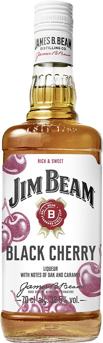 Jim Beam Black Cherry mit Bourbon Whiskey 32,5% 0,7L