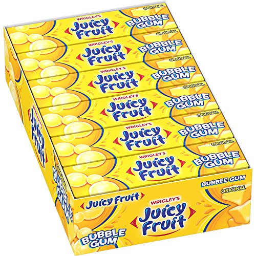 Juicy Fruit Bubble Gum, Original, 1.41 Ounce (Pack of 18)