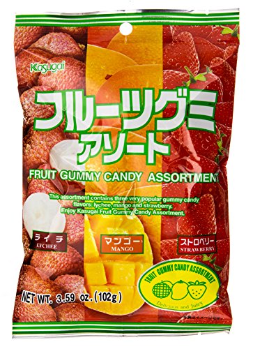 Kasugai Fruit Assortment Gummy 3.59 oz by Kasugai