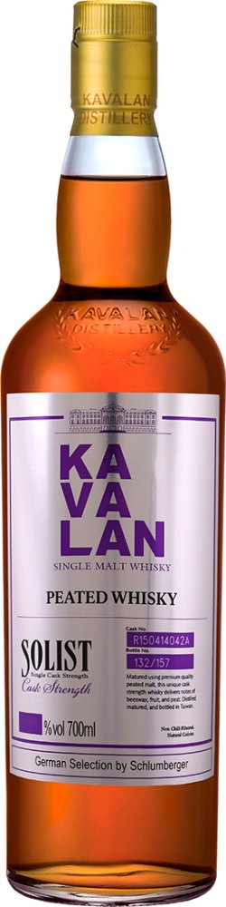 Kavalan Single Casks Solist Peated 50,8% vol.