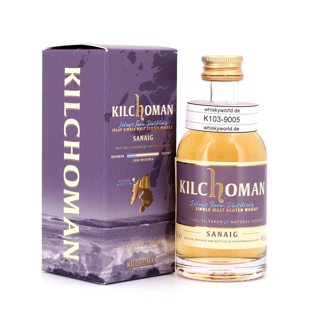 Kilchoman Sanaig Miniatur 0,050 L/ 46.0% vol