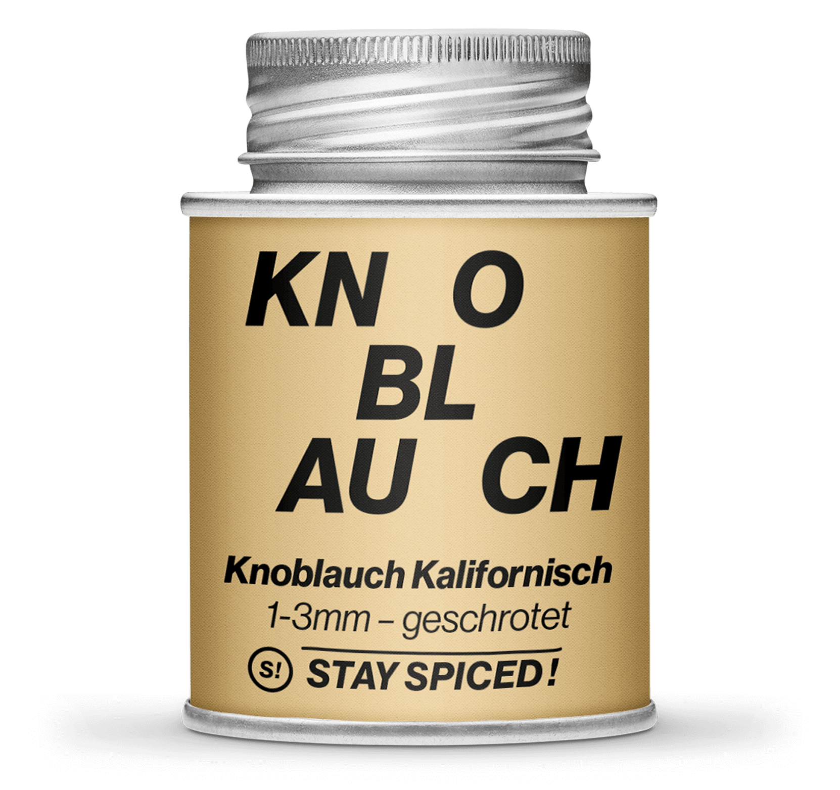 Knoblauchflakes, geschrotet 1-3mm, 170ml Schraubdose