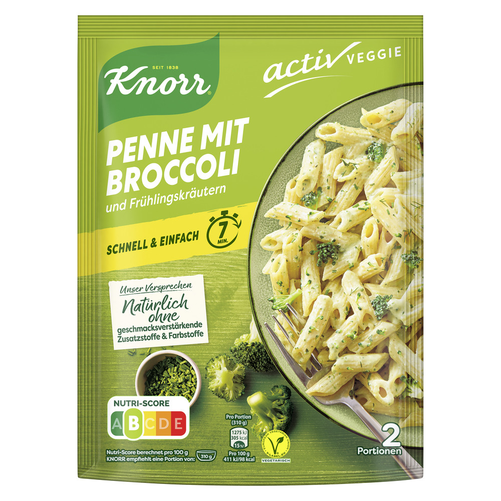 Knorr Activ Veggie Penne mit Broccoli 146G