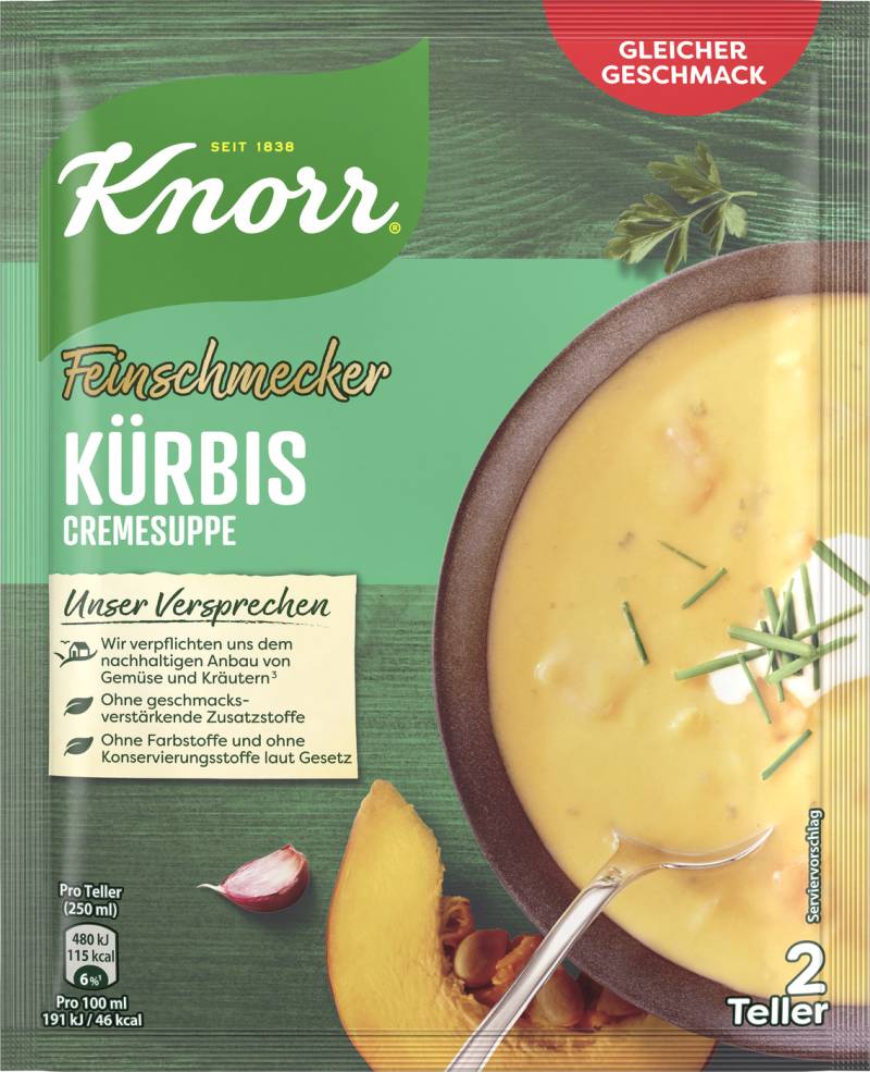 Knorr Feinschmecker Kürbis Cremesuppe 52G