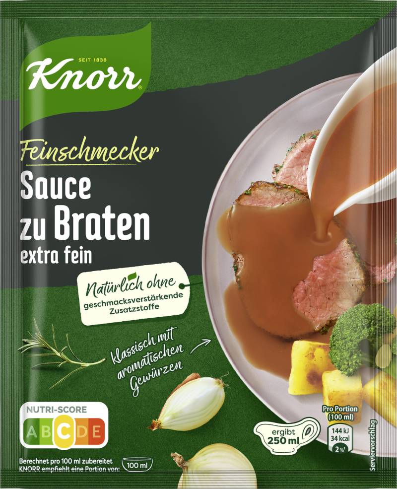 Knorr Feinschmecker Sauce zu Braten extra fein 23G