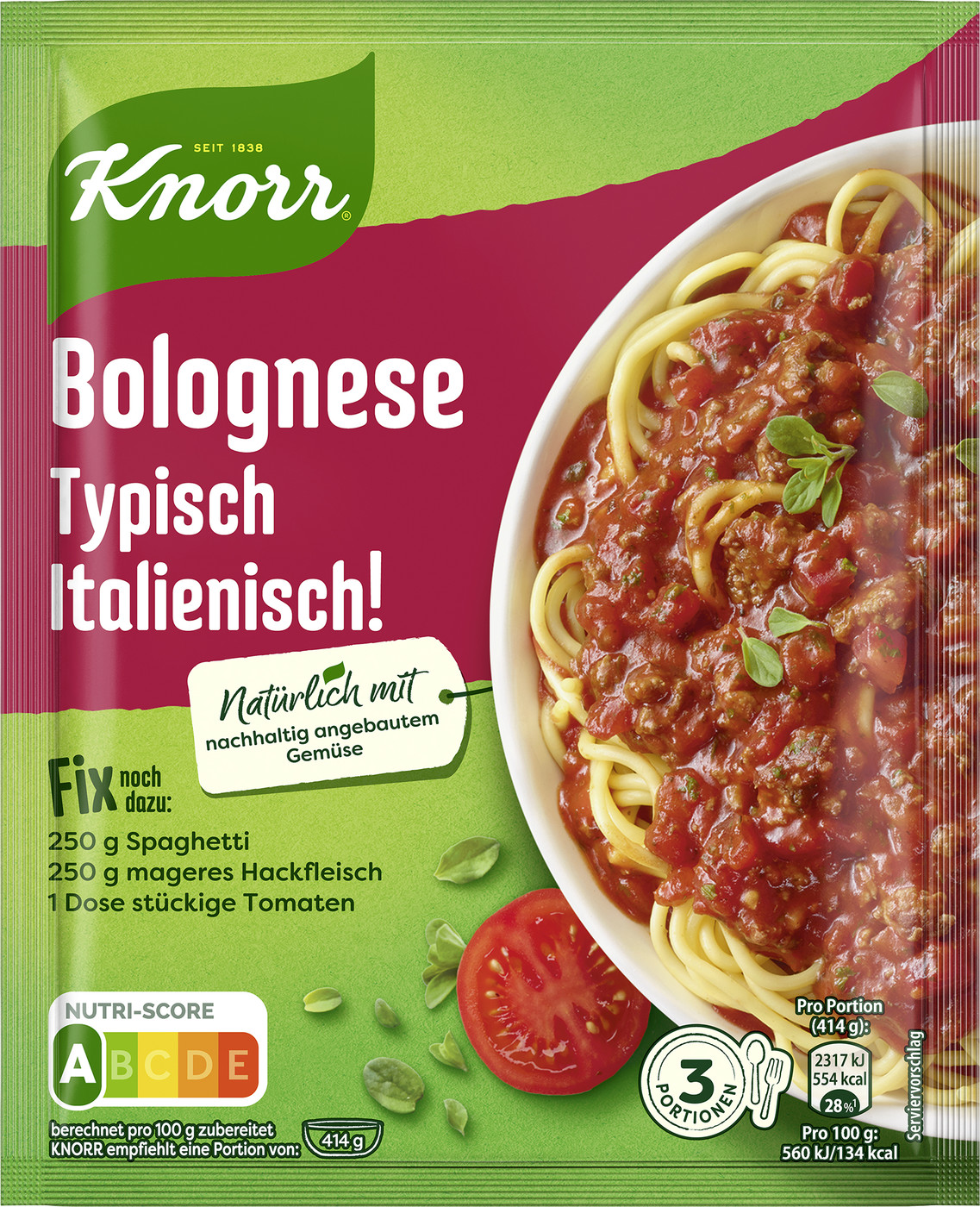 Knorr Fix Bolognese Typisch Italienisch! 42G