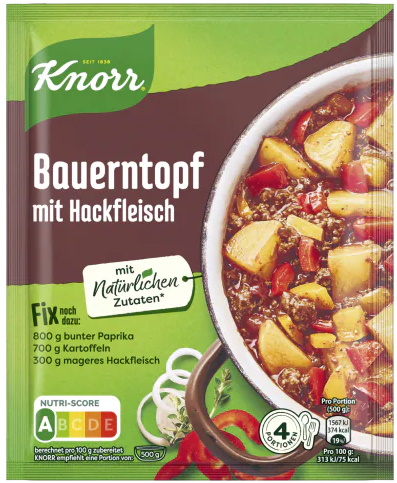 Knorr Fix für Bauerntopf mit Hackfleisch 43G