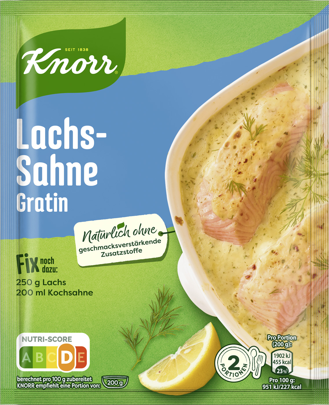 Knorr Fix Lachs Sahne-Gratin 28g
