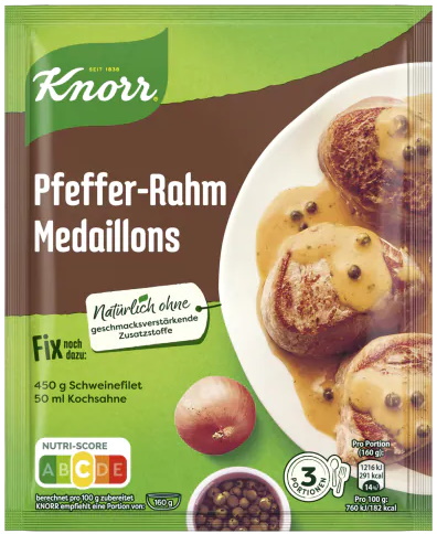 Knorr Fix Pfeffer-Rahm-Medaillons 35G