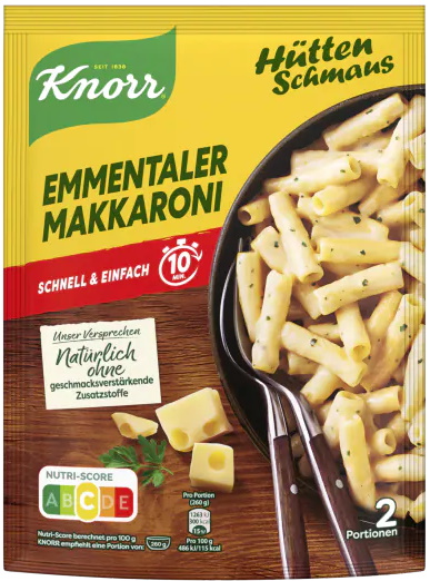 Knorr Hüttenschmaus Emmentaler Makkaroni 151G