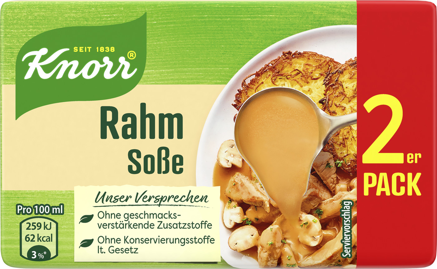Knorr Rahm Soße für 2x 250ML 68G