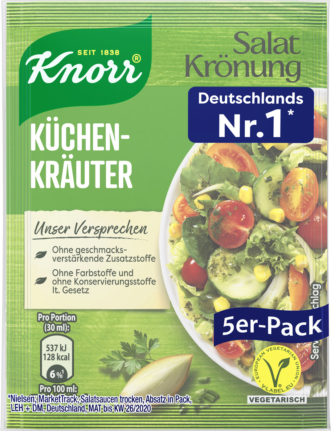 Knorr Salatkrönung Küchenkräuter 5ST 40G