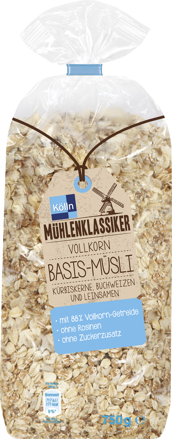 Kölln Mühlenklassiker Vollkorn Basis-Müsli 750G