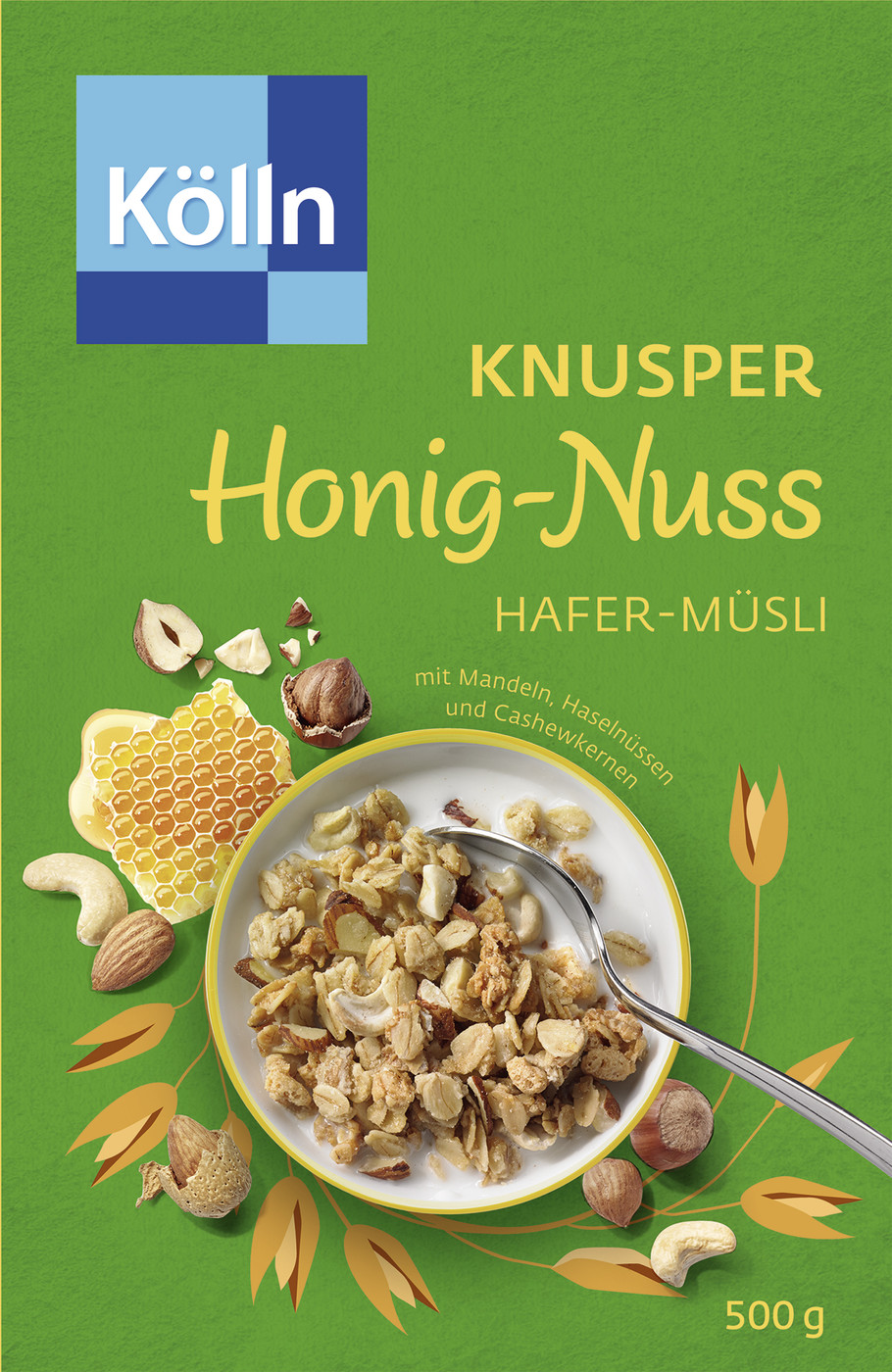 Kölln Müsli Knusper Honig-Nuss 500G