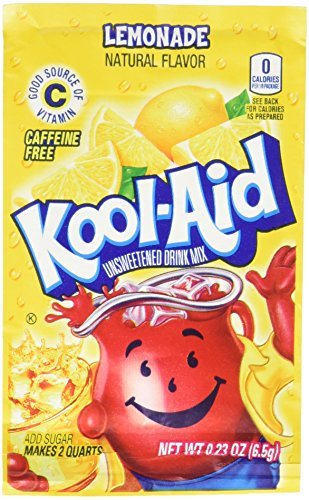 Kool-Aid Soft Drink Mix - Lemonade Unsweetened, Caffeine Free, 0.23 oz/envelope (Pack of 12) by Kool-Aid