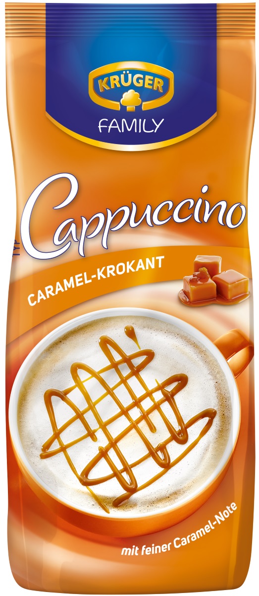 Krüger Family Cappuccino Caramel-Krokant im Nachfüllbeutel 500G