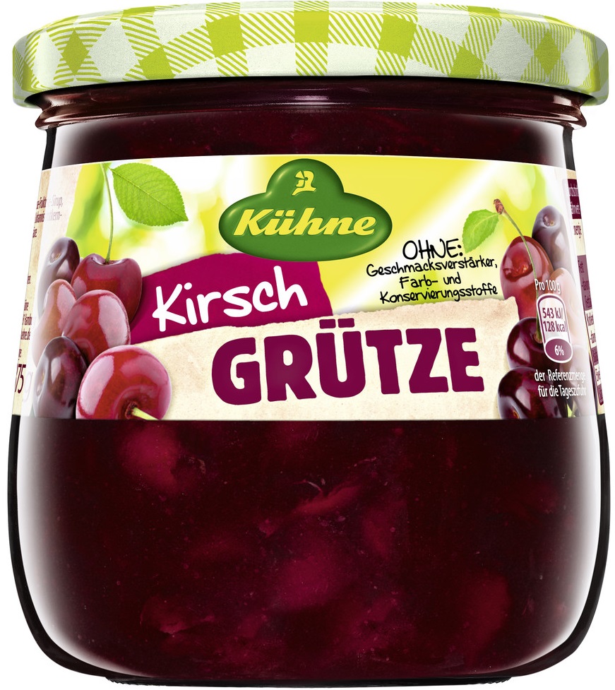 Kühne Kirsch Grütze 375G