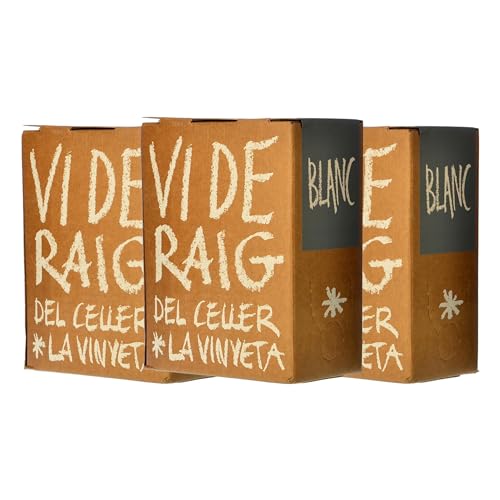 La Vinyeta Vi de Raig Blanc Empordà Bag in Box 3 L (Schachtel mit 3 Bag in Box von 3 L)