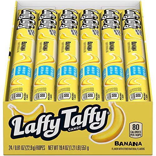 Wonka Laffy Taffy Rope, Banana, 0.81 Ounce Packages (Pack of 24) von Laffy Taffy