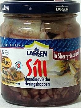 *Larsen Sill Heringshappen in Sherry-Marinade 250g