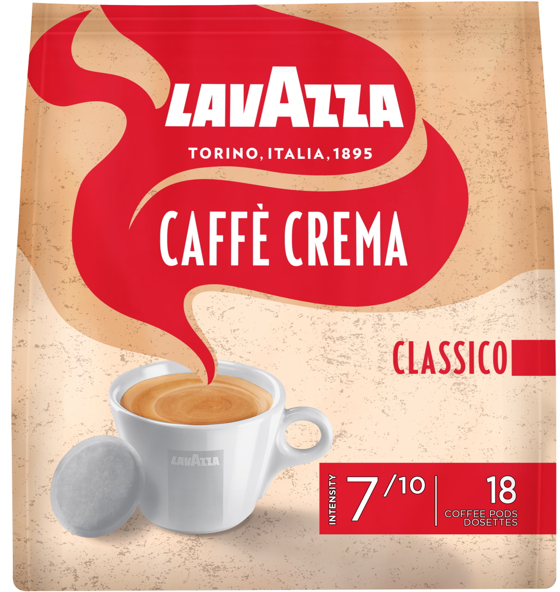 Lavazza Caffe Crema Classico Kaffeepads 18ST 125G