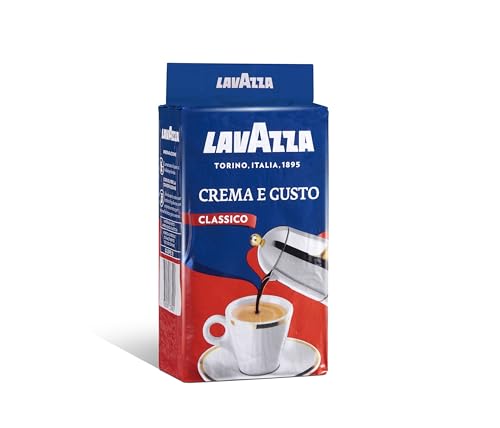 Lavazza Kaffee Crema E Gusto, gemahlen, geeignet für Mokka Herdkanne, 4 Pack, 4 x 250g von Lavazza