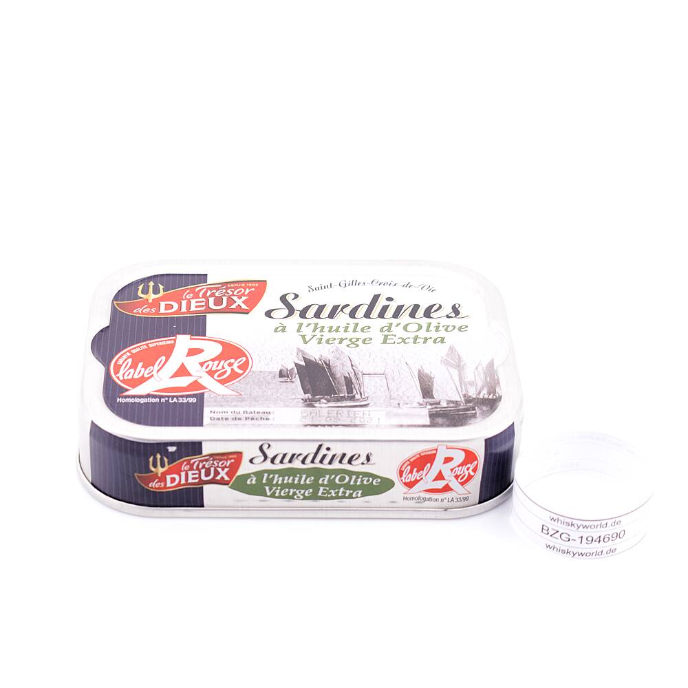 Le Trésor des Dieux Sardinen in Olivenöl Extra 86,30 g